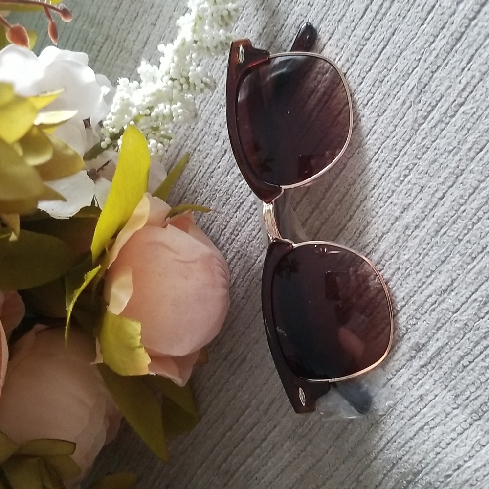- Sunglasses Women Luxury square clear2 tone lens New Vintage Fashion sun …